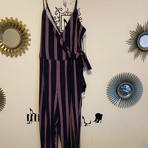 Striped jumpsuit